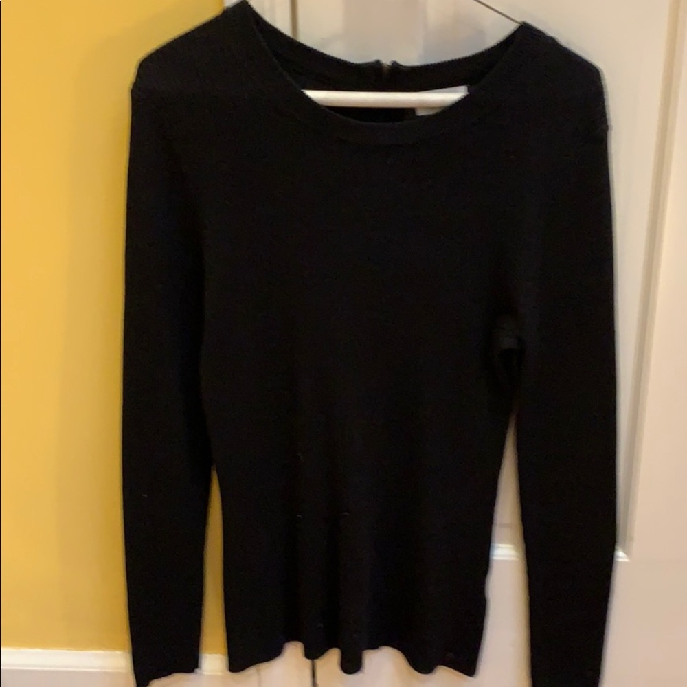 Old Navy NWOT black neutral knit crewneck sweater, medium.